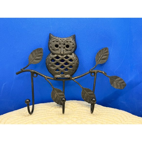 Metal Owl Wall Hook Hangers - Picture 4 of 8